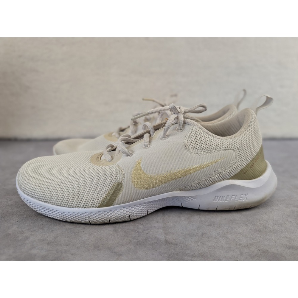 Nike Flex Experience Run 10 Womens 11.5 Light Orewood Brown Gold CI9964-010